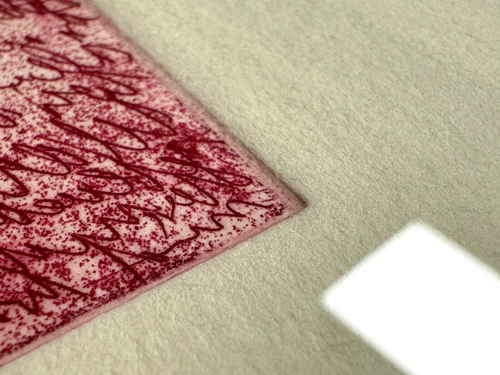 Klaus Zylla - Radierung in Rot - Titel: 'Bei Mafra' - Limitiert 4/5 - Signiert9
