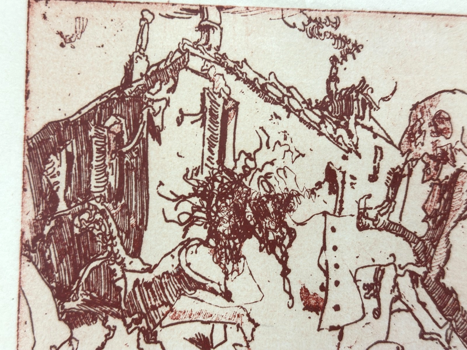 Horst Janssen – „Svanshall verkehrt“ - 1986 – signierte Lithografie (17/20) RAR3