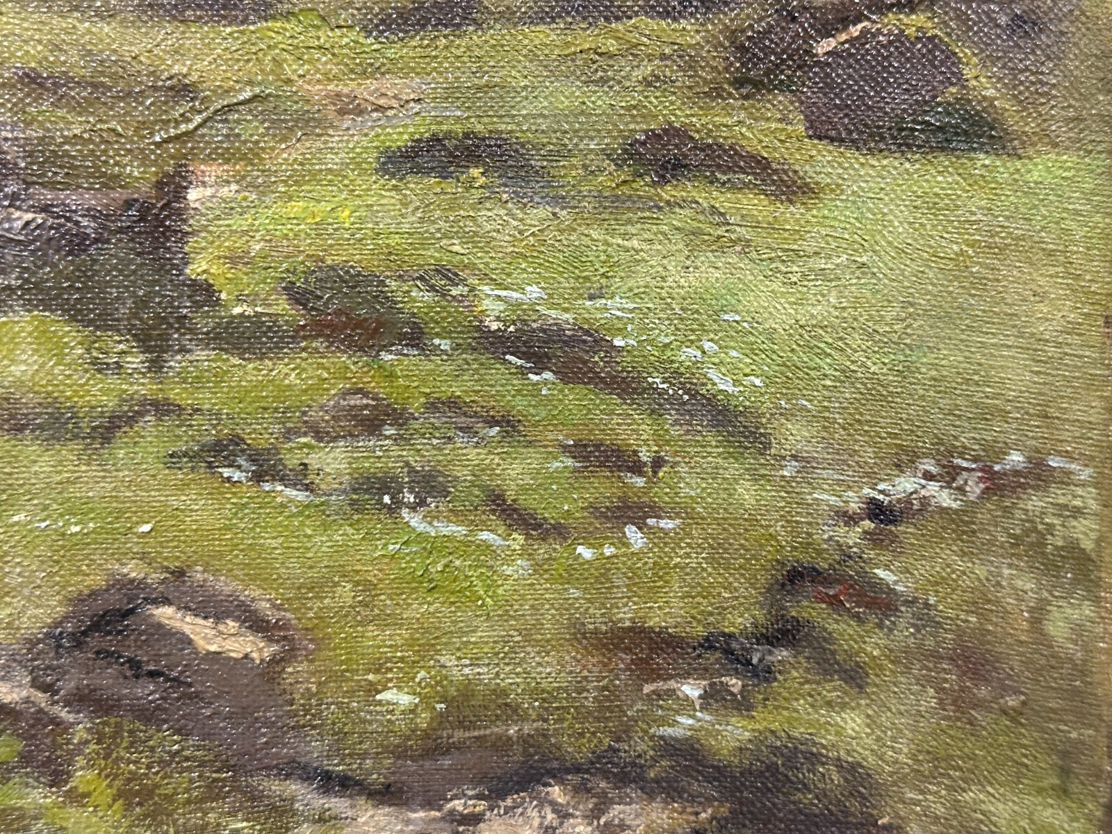 Rudolf Hölbling (1897–1990) - Alpenlandschaft - Öl auf Masonit - Barocker Rahmen10
