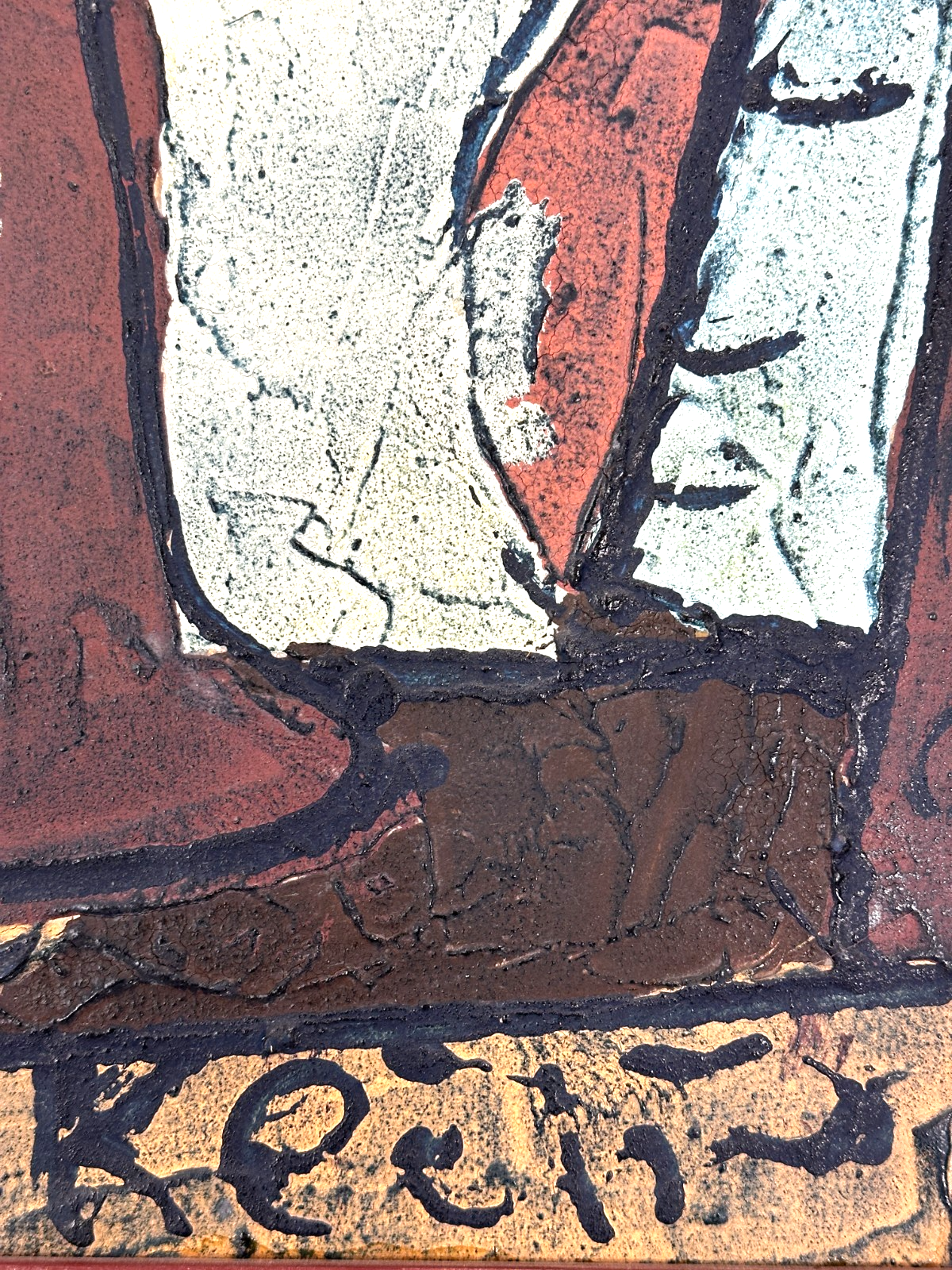 Bohumil Samuel Kečíř (1904–1987) – Modernes Stillleben mit Kerzenleuchter - sig.3