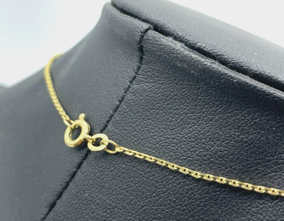 FBM 333 Gold 8 K Halskette Anker Kette Juwelier L 38 cm + Anhänger Rubin elegant2