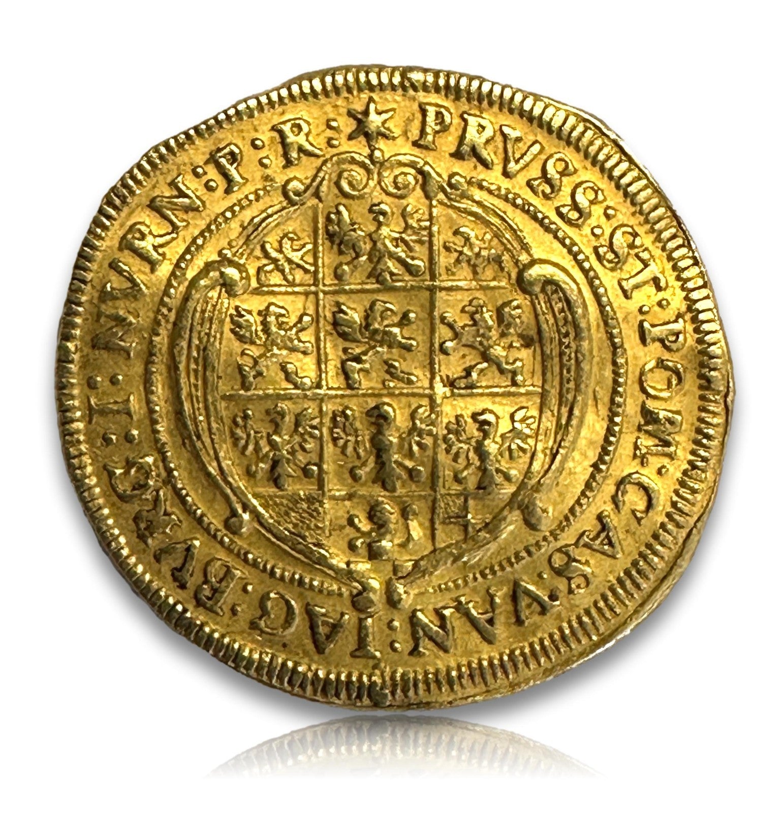 Markgraftum Brandenburg-Ansbach - Dreibrüder-Dukat - 1630 - 986er Gold Münze VZ2