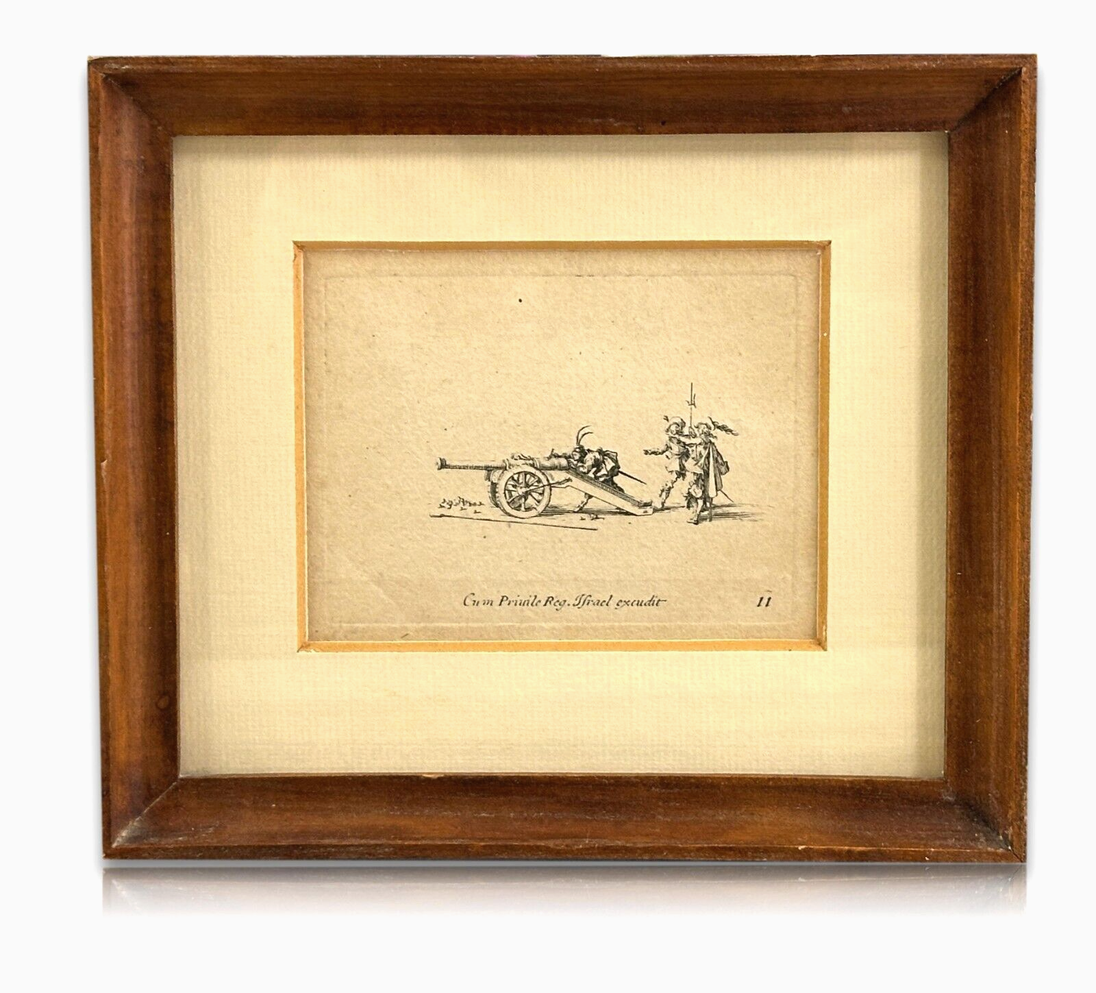 Jacques Callot 1592–1635 - Radierung ca 1635 - Abrichtung der Artillerie Knechte0