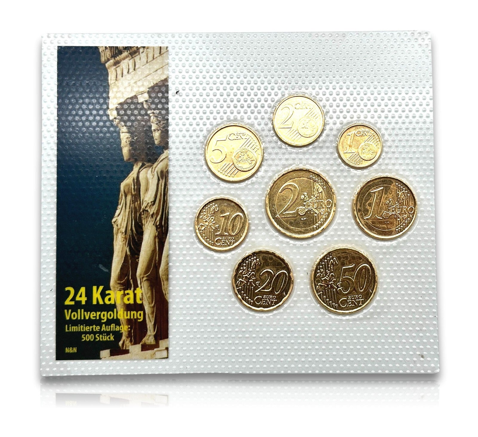 KMS Griechenland - 2005 - Euro € 24ct Vergoldet - limt. Auflage 500 Stück0
