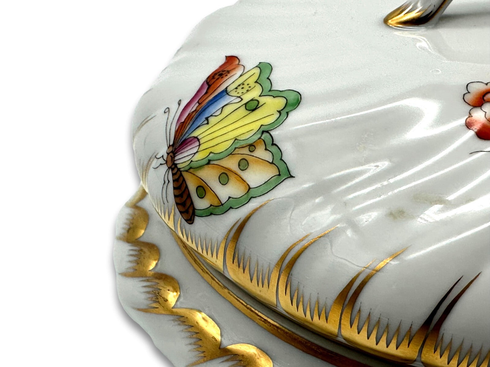 Herend 6028 - Deckeldose Dose Bonboniere - Porzellan - Queen Victoria Handbemalt2