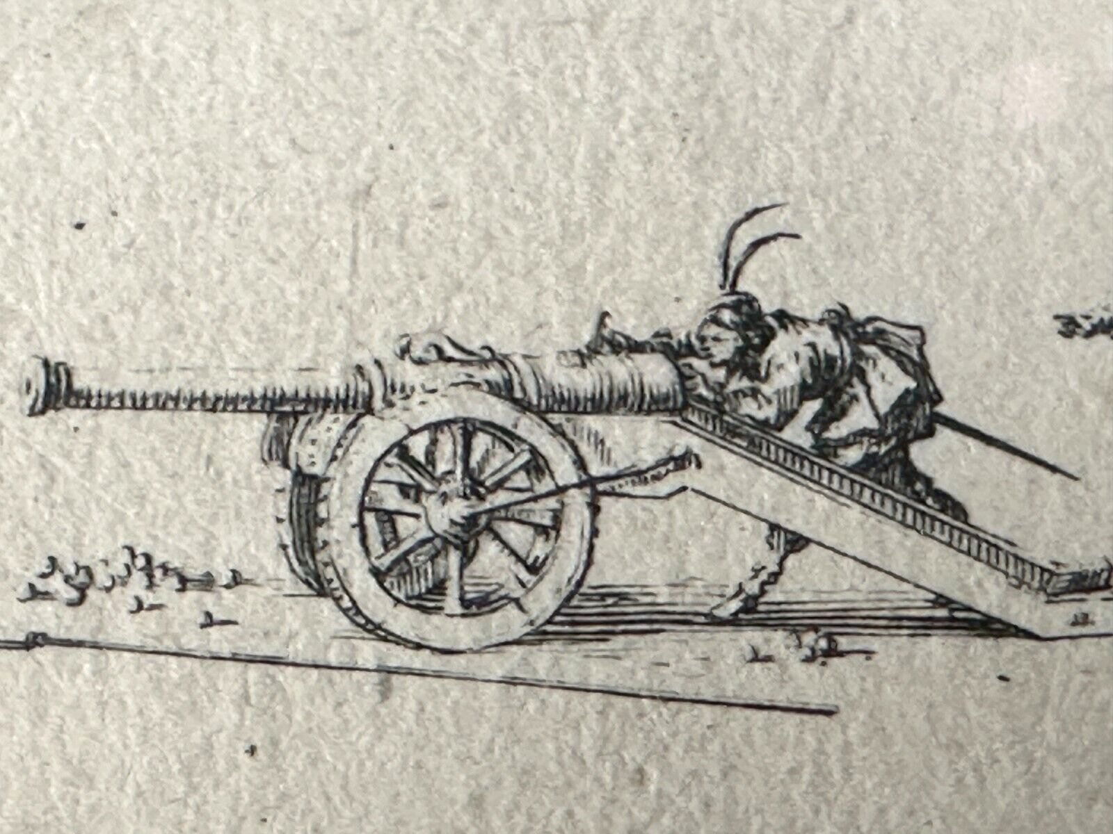 Jacques Callot 1592–1635 - Radierung ca 1635 - Abrichtung der Artillerie Knechte6