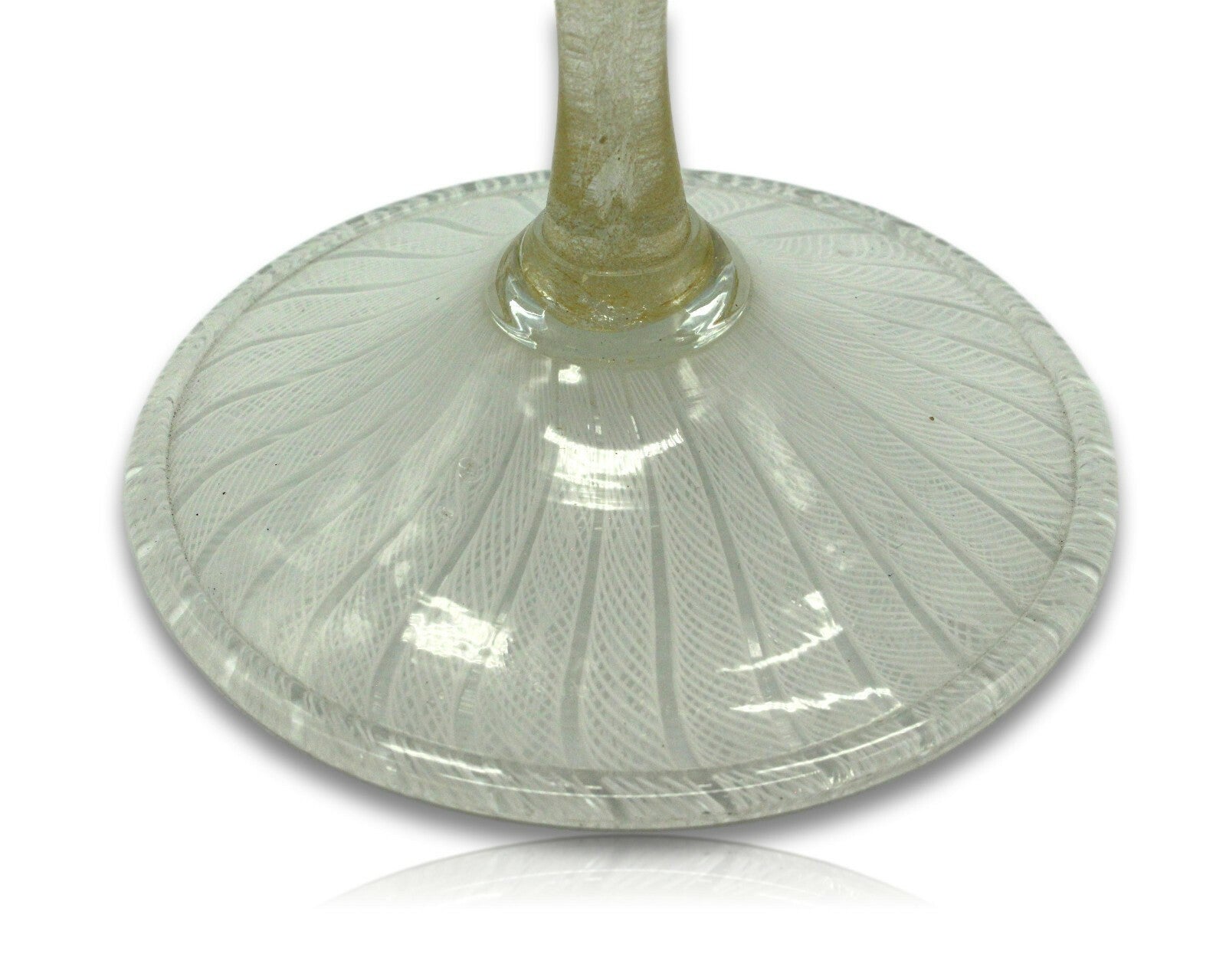 Salviati Murano - Handarbeit Kunstglas - mit Goldeinschmelzung - Blütenform5