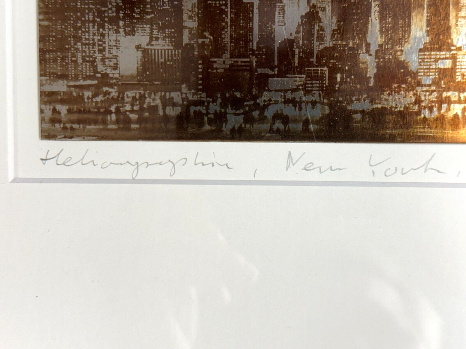 Przemek Zajfert - Heliographie - New York 2016 - signiert - gerahmt Passepartout7