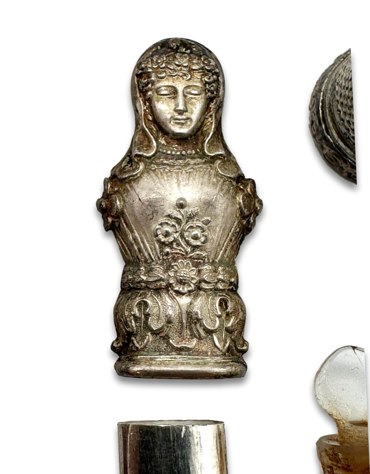 Antikes Näh-Etui um 1800 – komplett mit Zubehör & Originaletui - Silber6