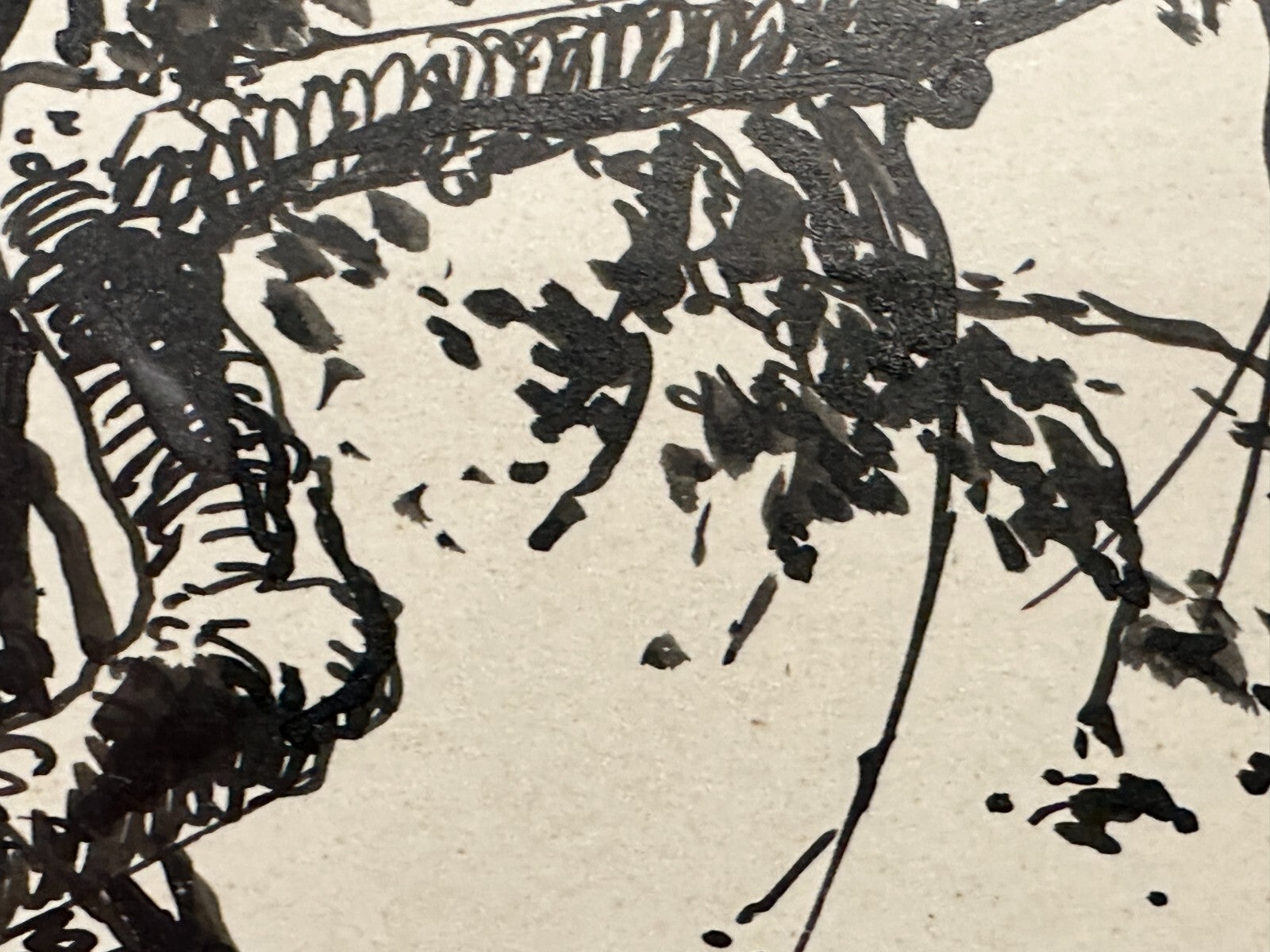 Paul Groß 1873-1942 - Indian ink. Tinte auf Papier - Saaletal 1930 - gerahmt sig6