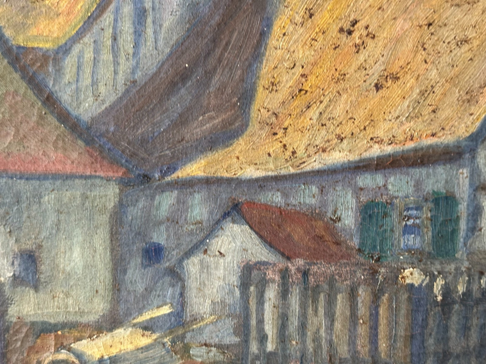Reiner Wagner - Öl auf Leinwand - süddeutsches Dorfidyll - signiert - gerahmt10