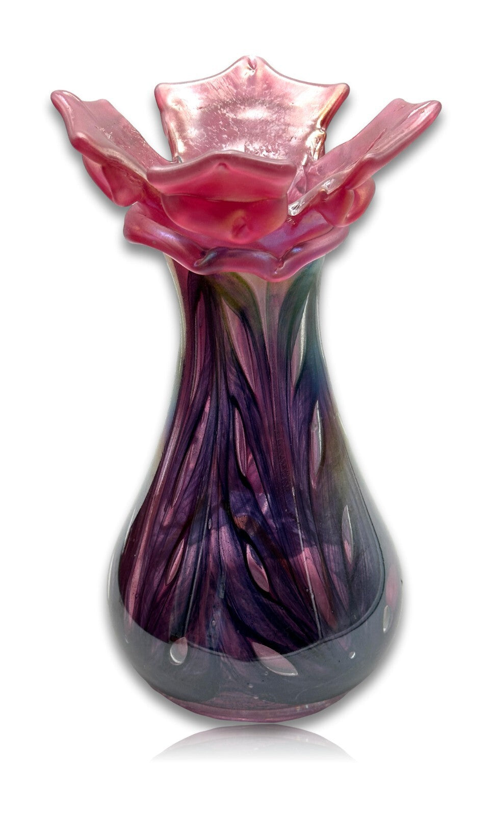 Murano Vase - Mid-Century - Henkelkrug Henkelvase - Irisierendes Glas3