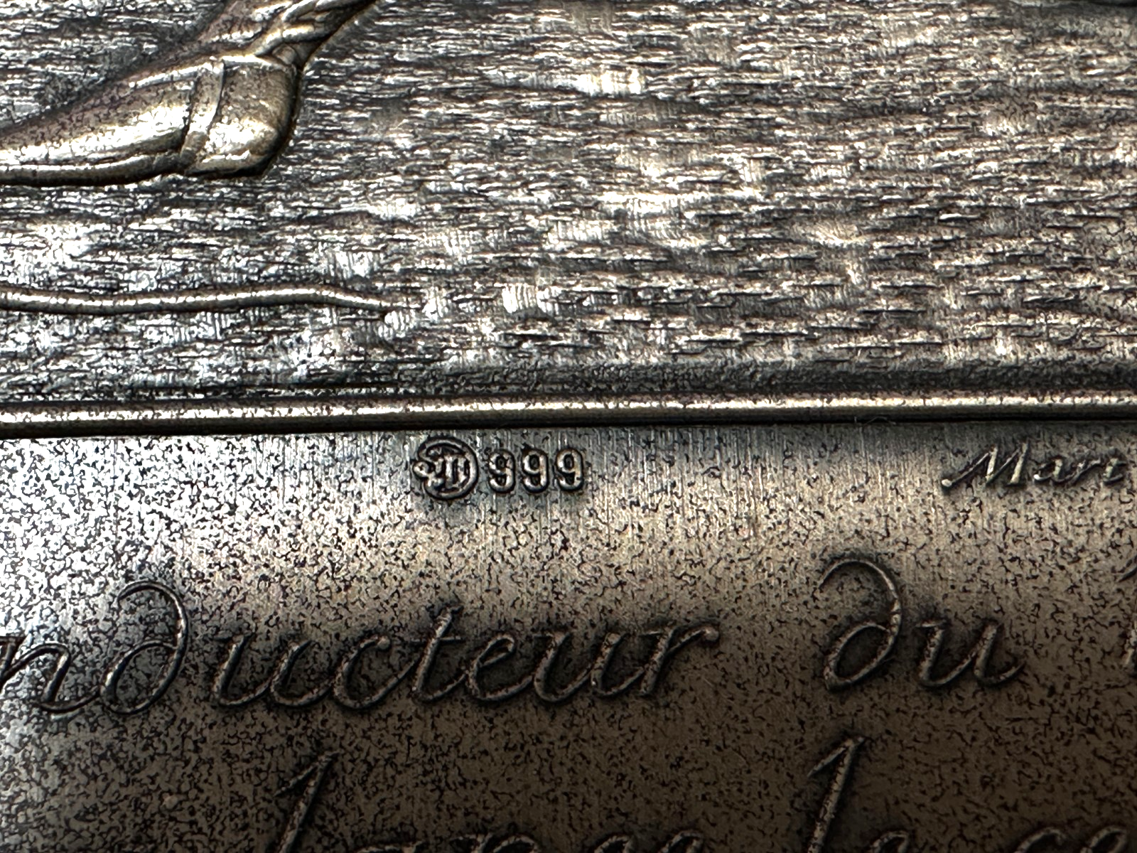 Silberrelief - Jagdszene J. E. Ridinger – Feinsilber 999 – limitiert 87/120011