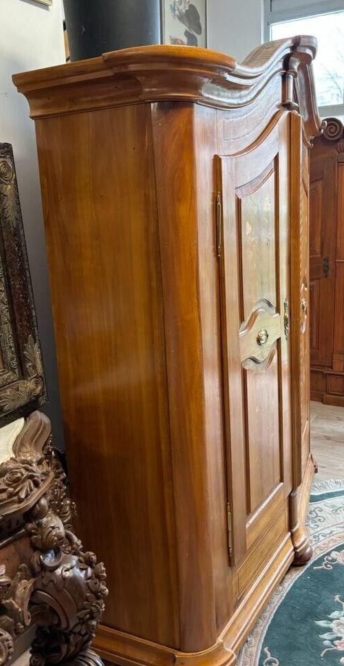 Bodensee Schrank Kleiderschrank - um 1810 - Kirschholz - Intarsien3