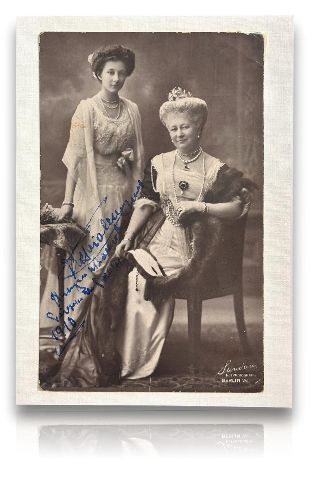 Viktoria Luise von Preußen - Autogramm 1910 Foto - Kaiserin Auguste Viktoria0