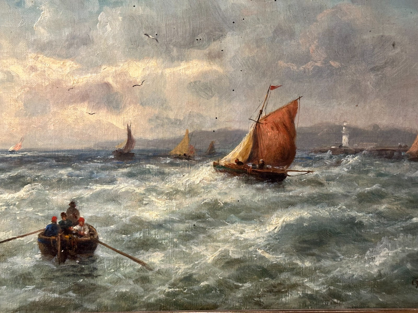 Ölgemälde - Öl auf Leinwand - Karl Julius ROSE 1828-1911 - gerahmt - signiert2