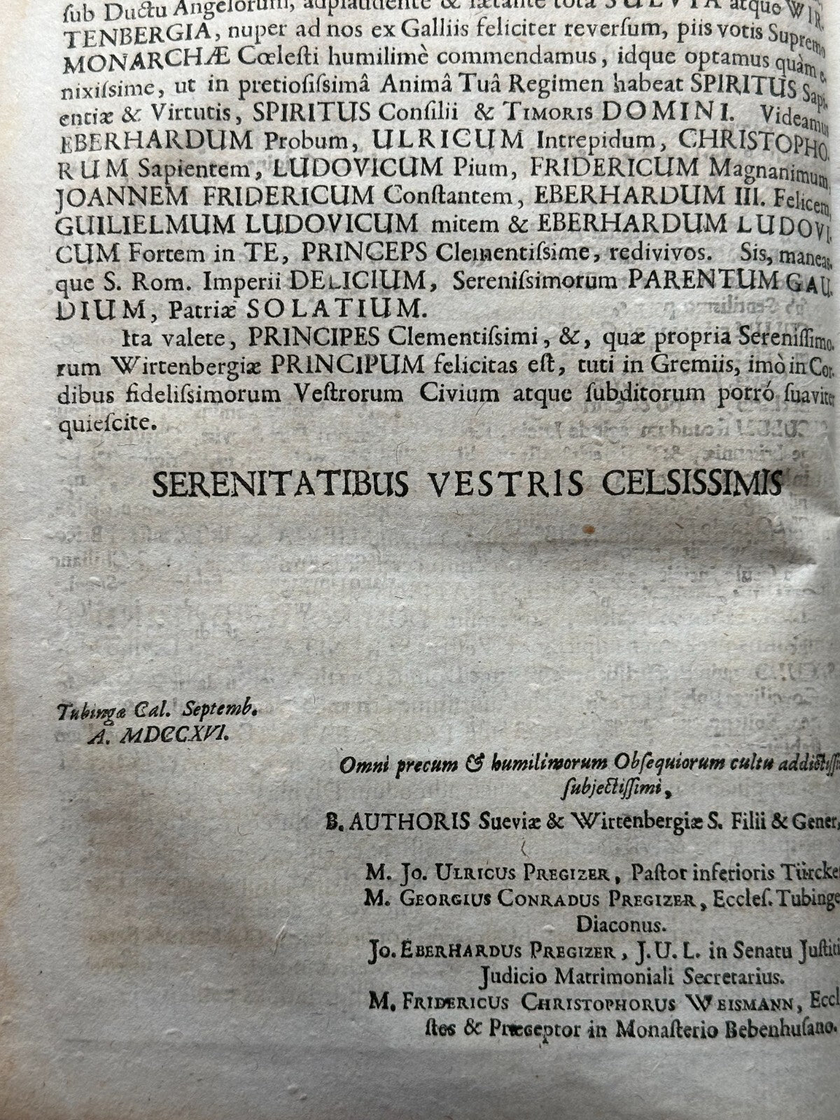 Johann Ulrich Pregitzer - Suevia Et Wirtembergia Sacra - Buch - 1717 Kuperstich12