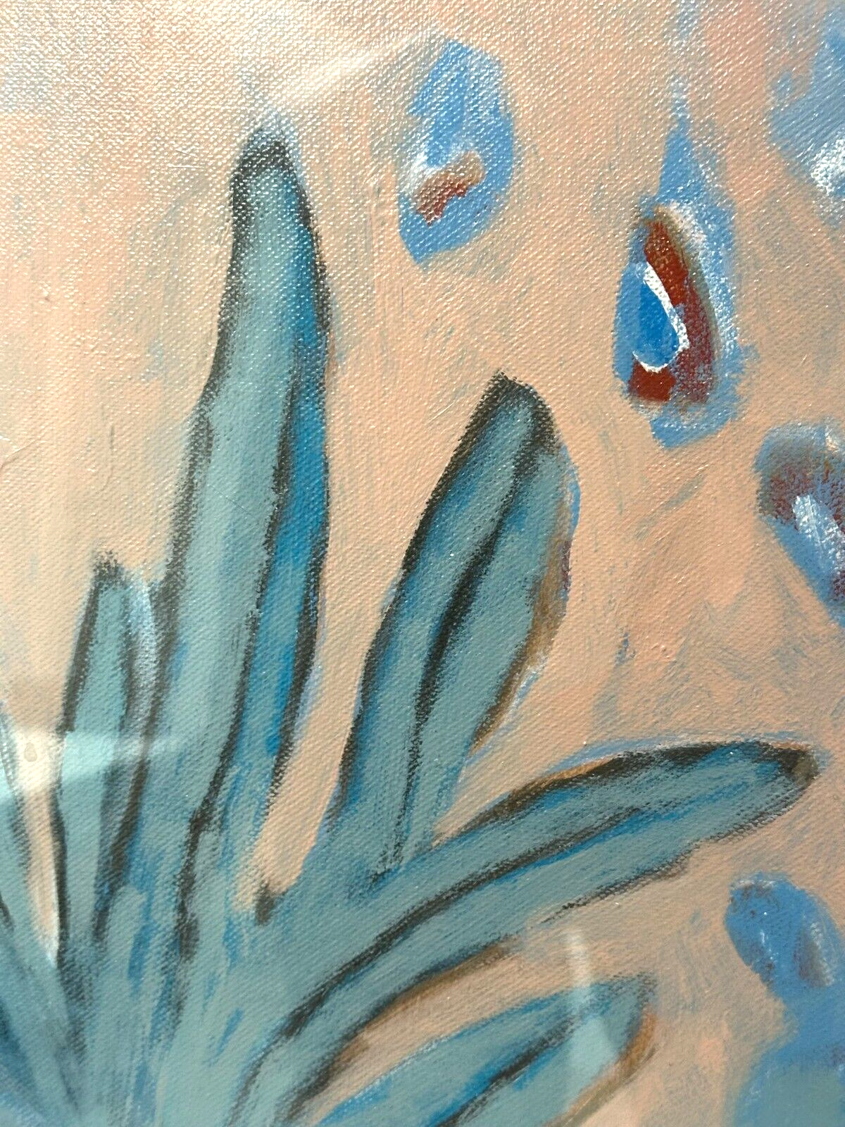 Edita Kadiric - Öl auf Leinwand - großes Akt Gemälde - signiert hinter Acrylglas5