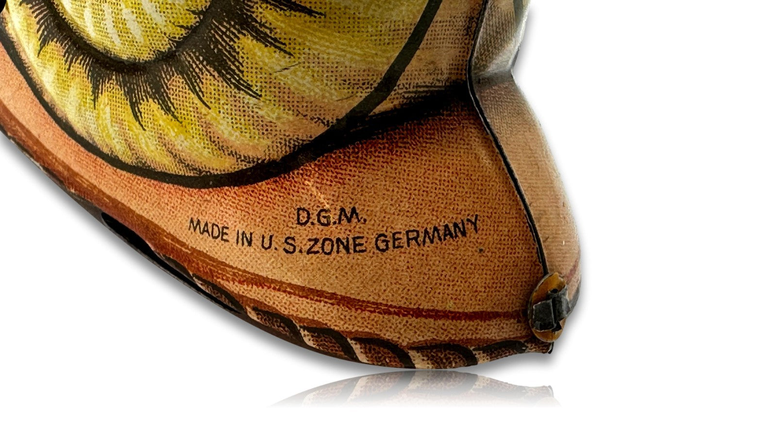 Blöhmer & Schüler - Blechspielzeug - Zwerg auf Schnecke - D.G.M. US Zone6
