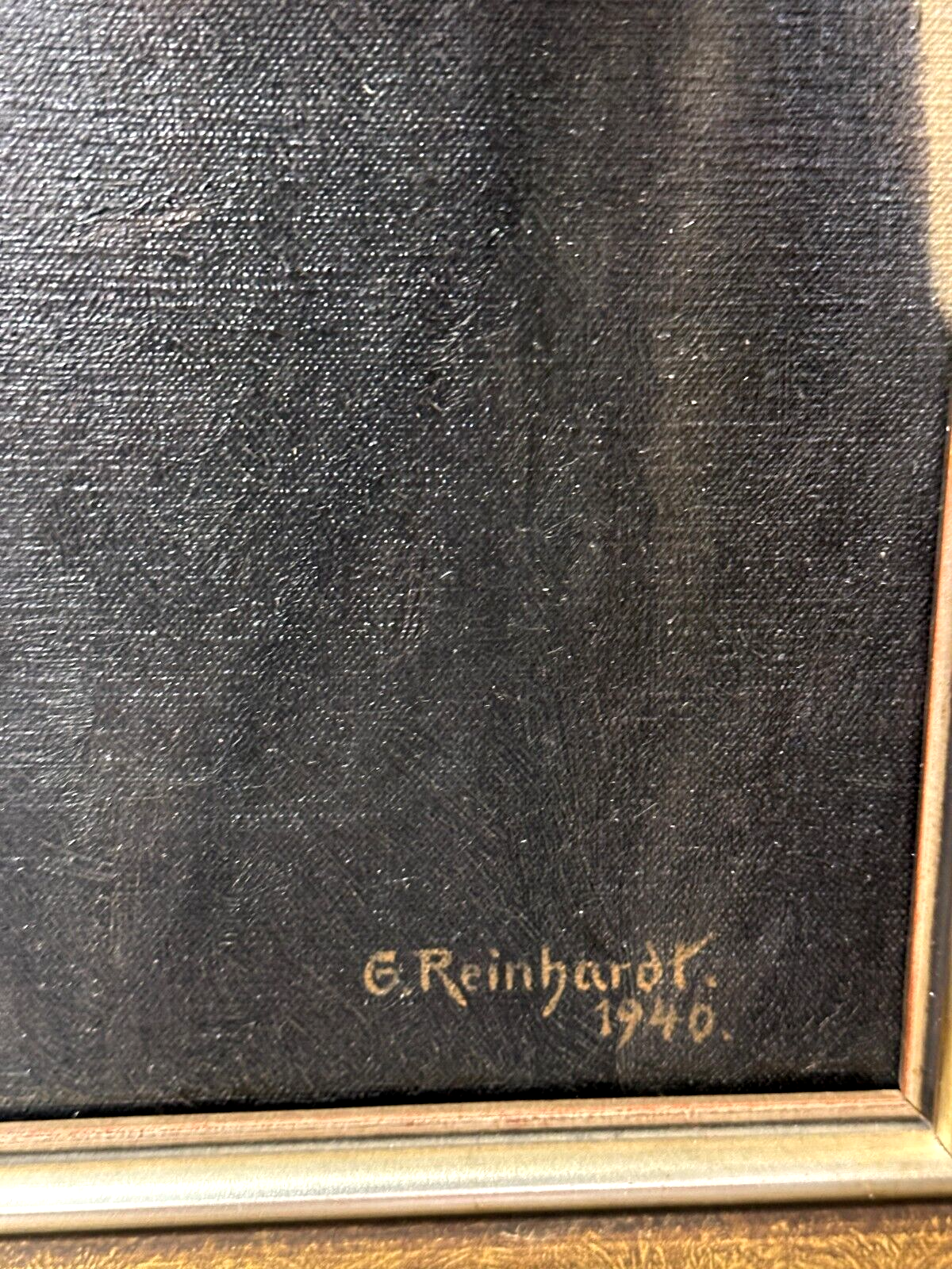 G. Reinhardt - Öl auf Leinwand - Porträt Schriftsteller Karl Wagenfeld signiert7
