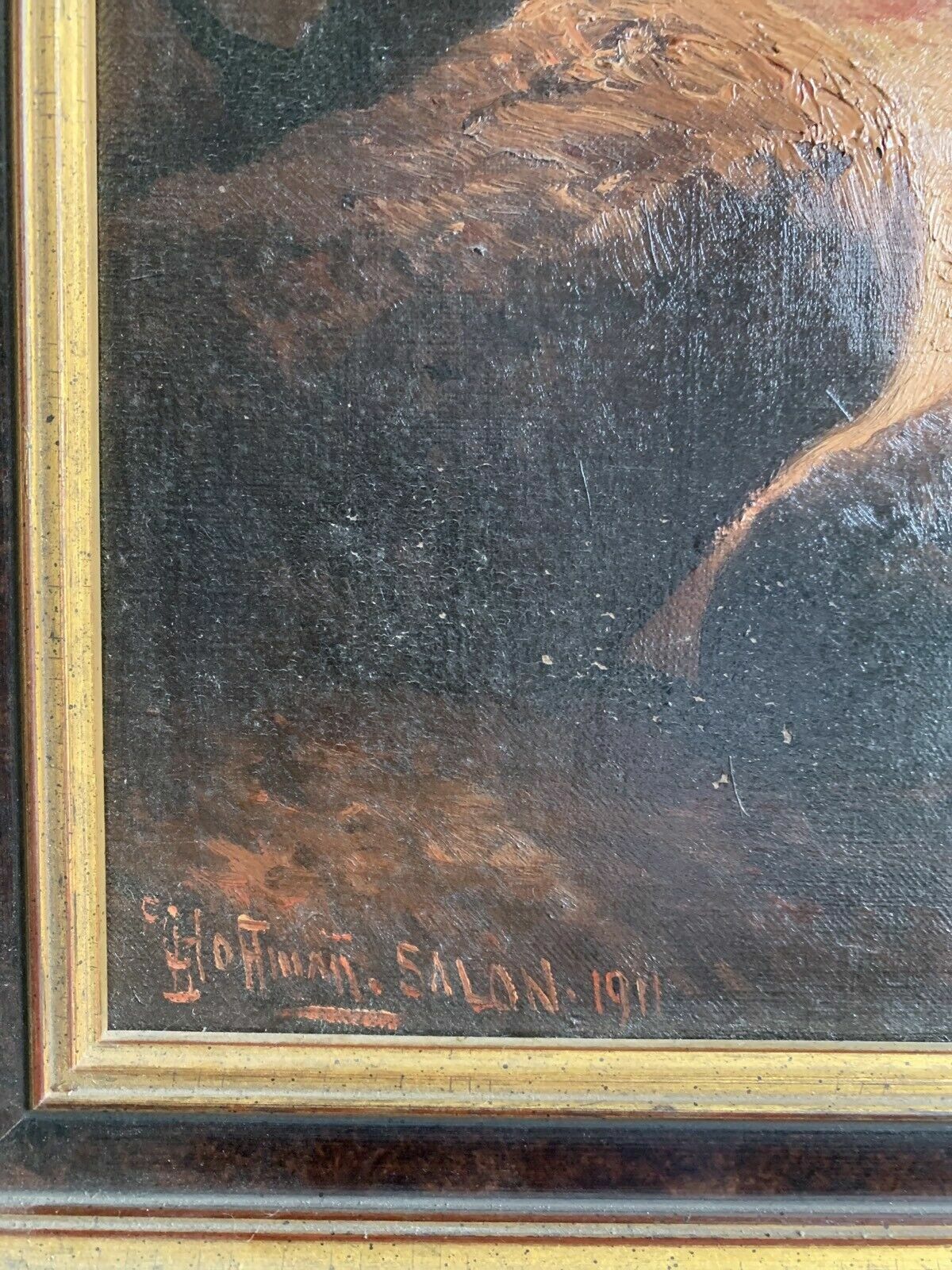 Georg Hoffmann-Salon 1911 - Ölgemälde - Dämmerlandschaft am Meer - gerahmt2