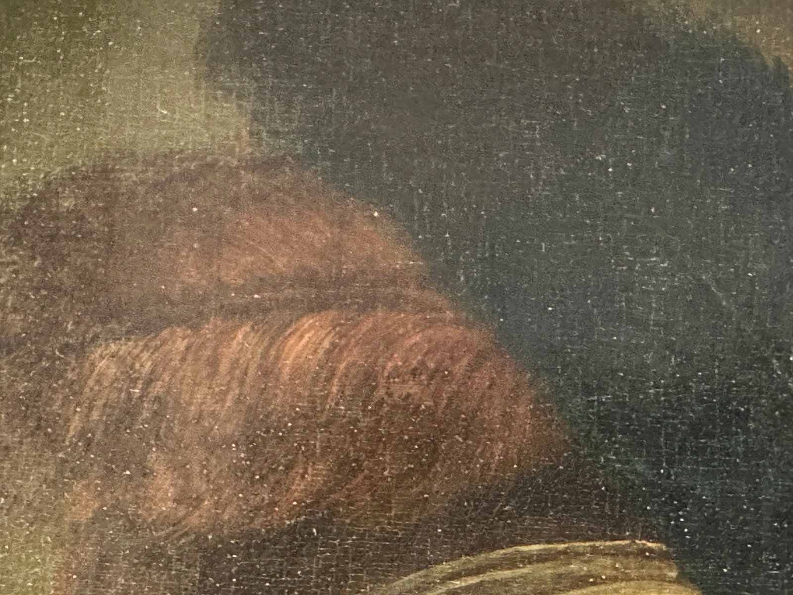Barockes Adelsbildnis um 1730 – Öl auf Holz – feine Malerei – Hofmalerqualität6