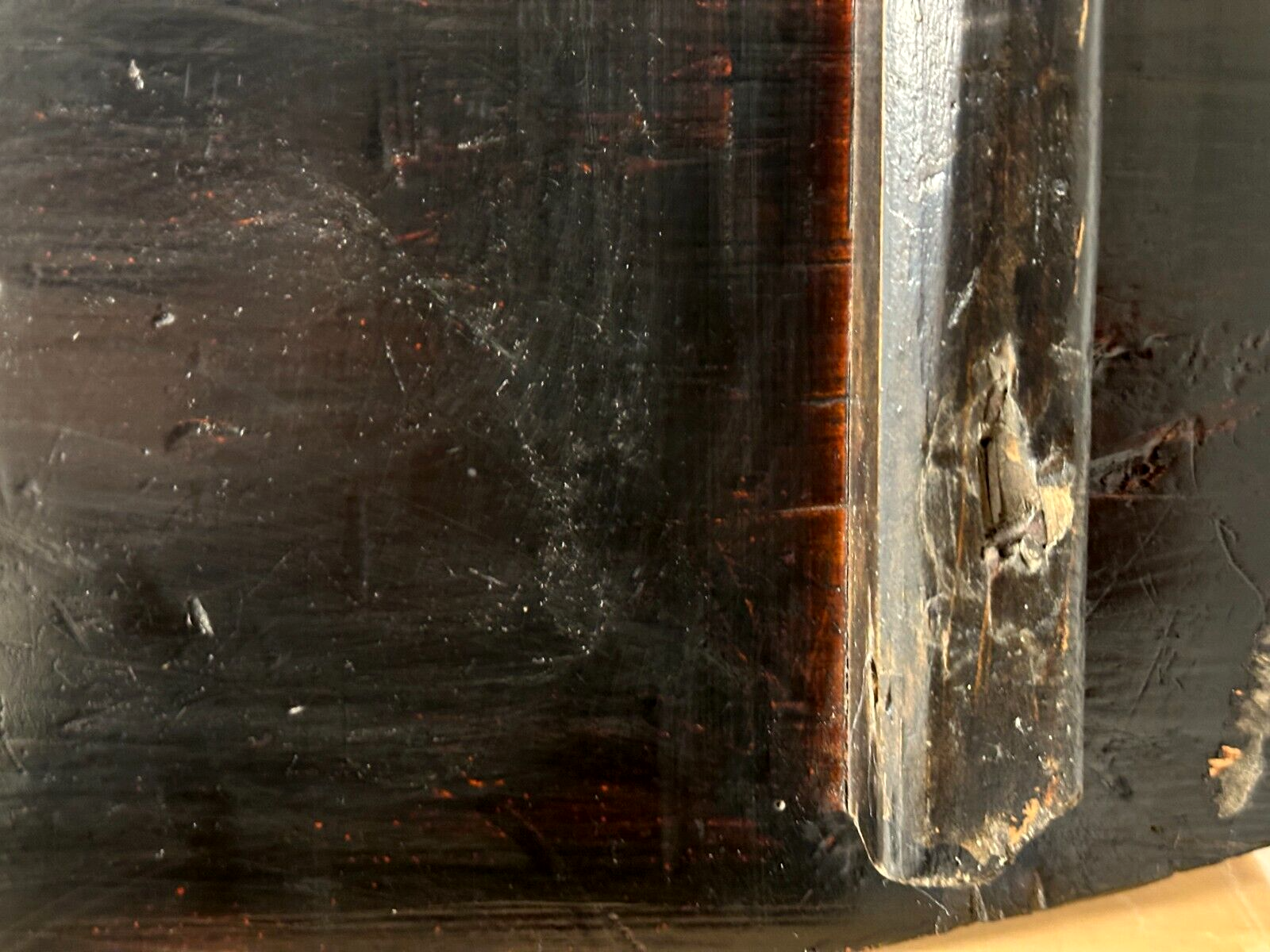 Japanisches Lacktablett mit Malerei - Geisha und Kirin - Mythologie - 188012