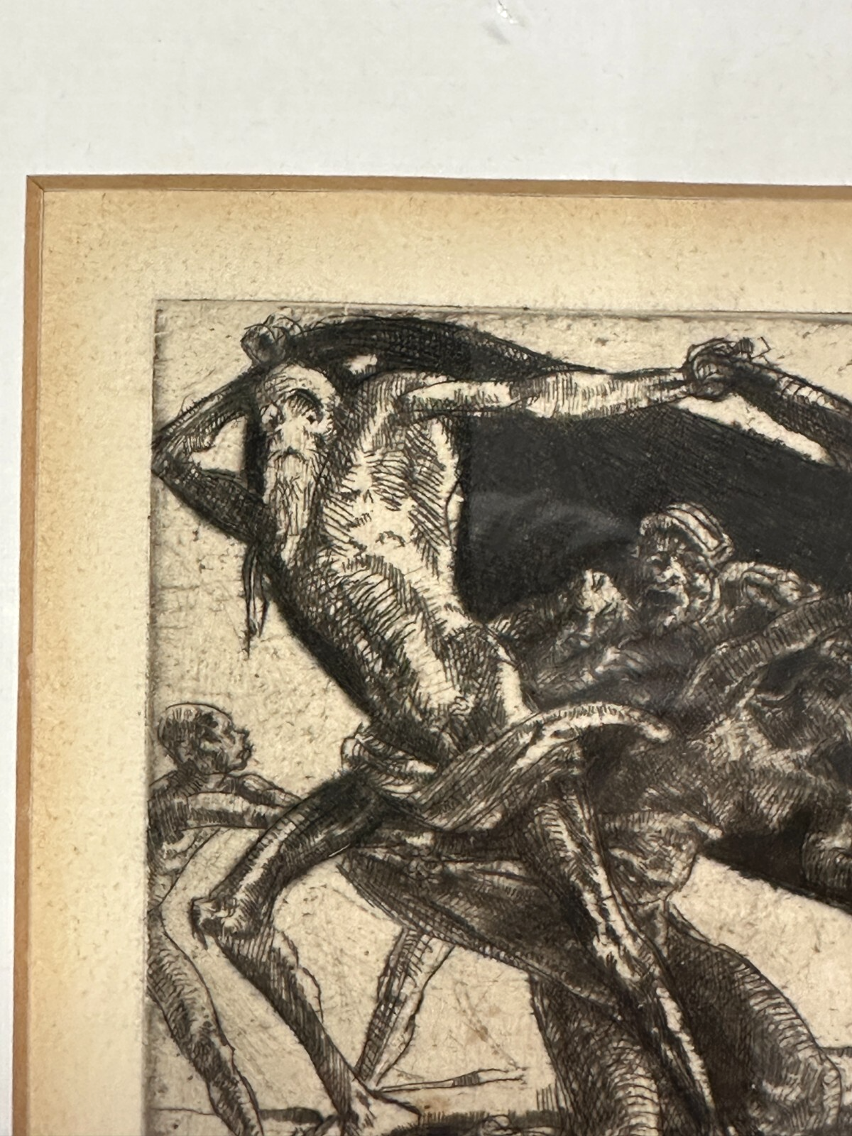 Heinrich Seufferheld 1866-1940 - Radierung 1923 - Neujahr 1923 - signiert2