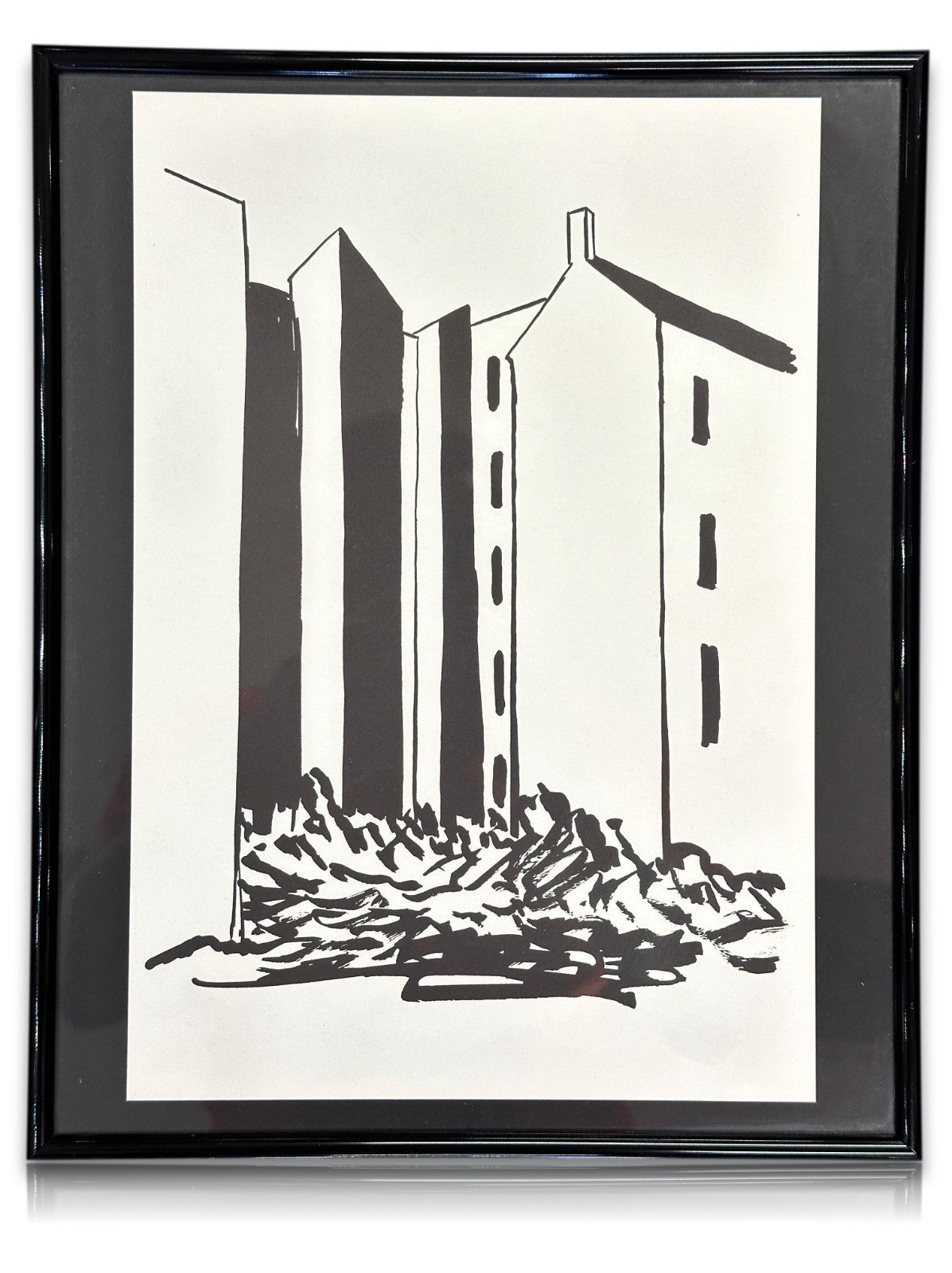 Werner Heldt – Berliner Trümmerlandschaft – Druck aus der Berliner Mappe – unsig0