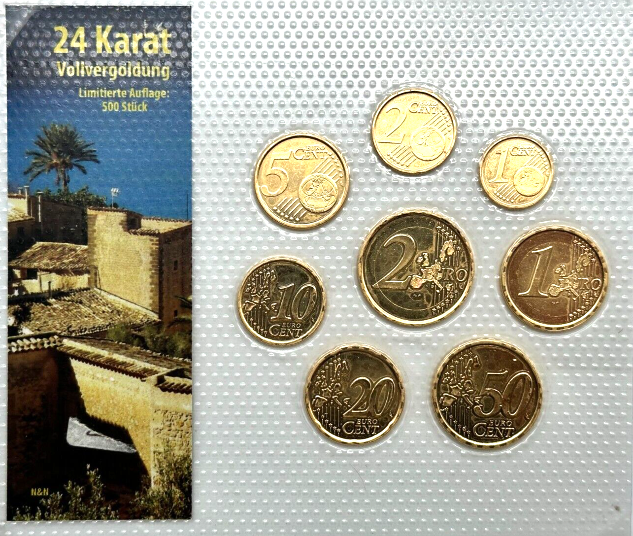 KMS Spanien - 2003 - Euro € 24ct Vergoldet - limt. Auflage 500 Stück0