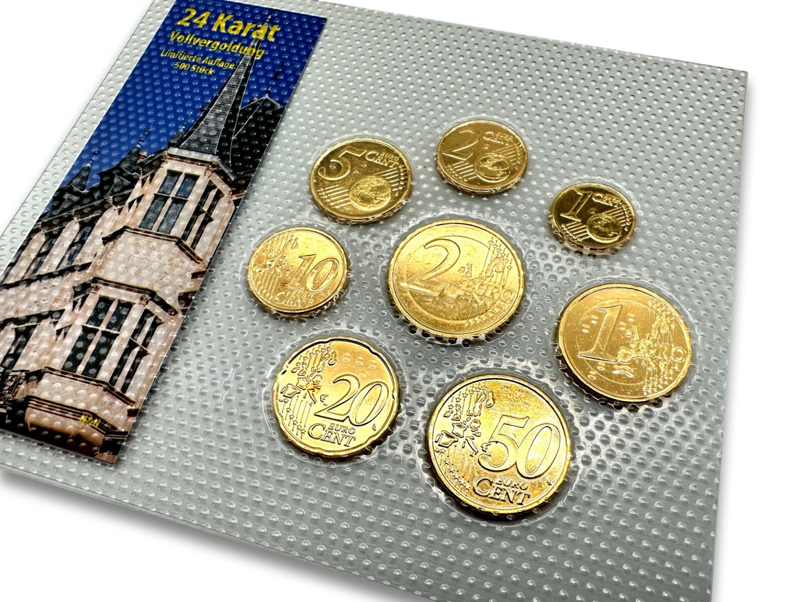 Luxemburg KSM Kursmünzsatz 2006 - Euro € - 24 ct vergoldet - Limitierte Edition2