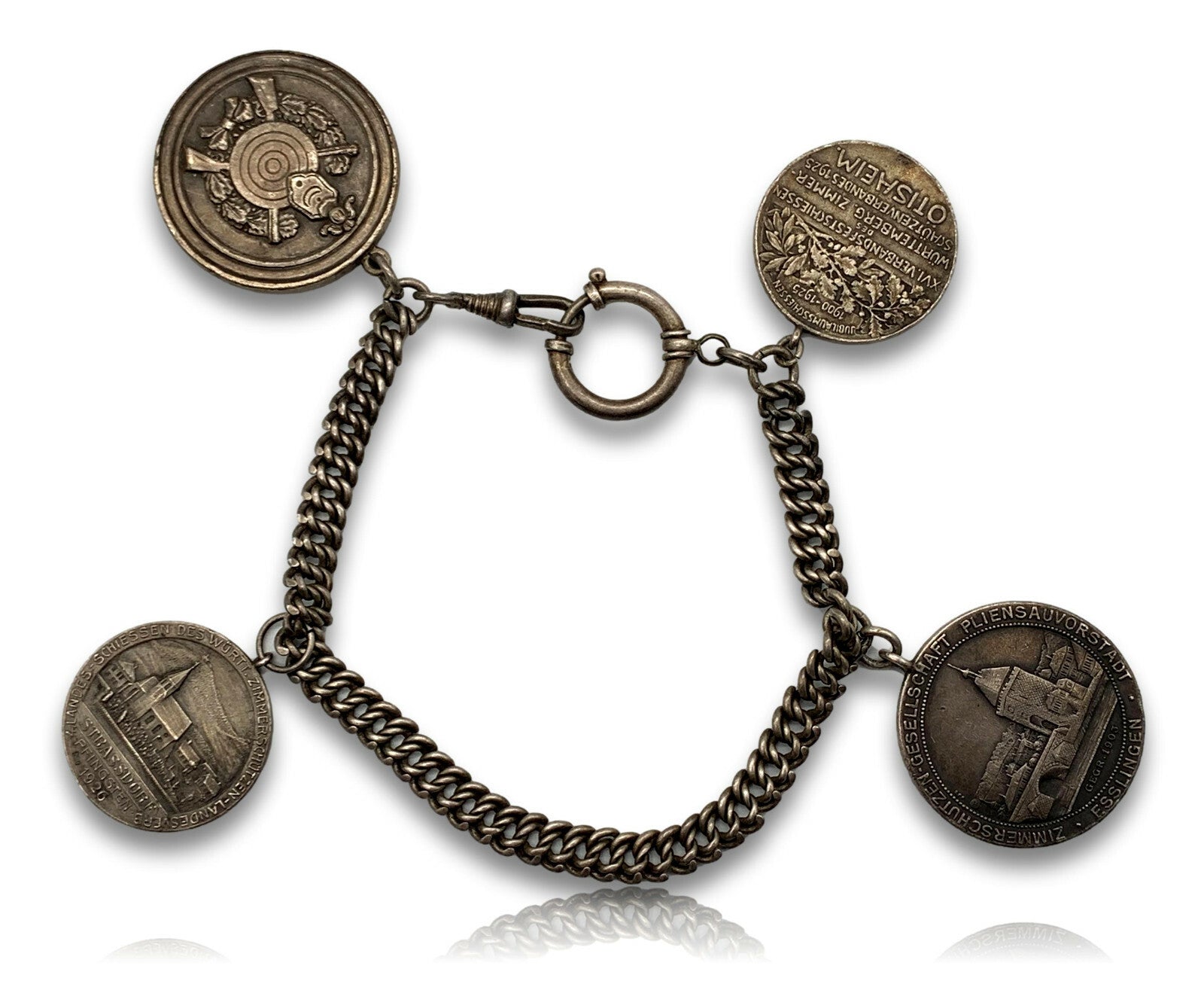 Schützenkette - Silber - 20/30er Jahre - Landesverband Württemb. - Zimmerschütze1