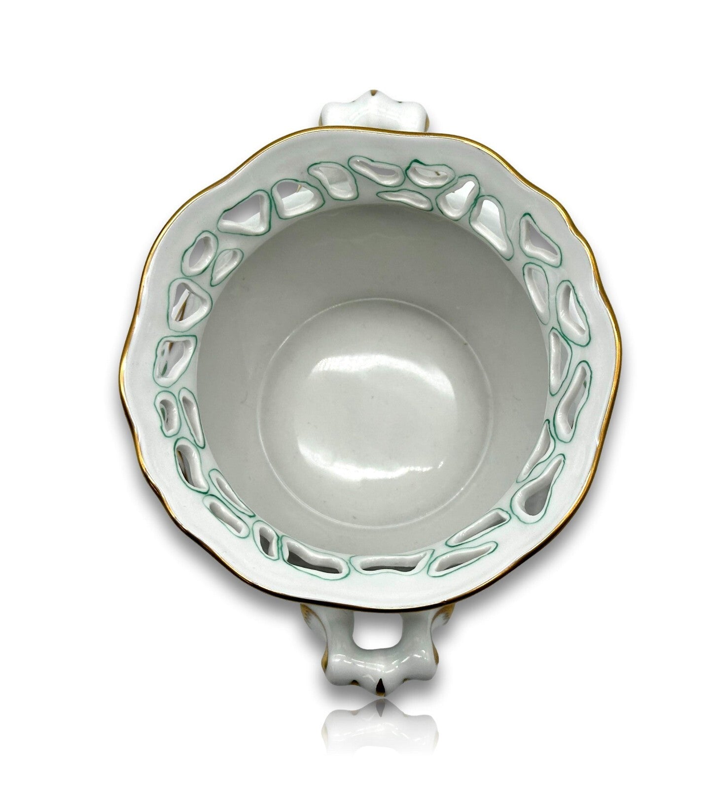 Herend 6547 AV - Cachepot Übertopf - Porzellan - Apponyi Green - Handbemalt7