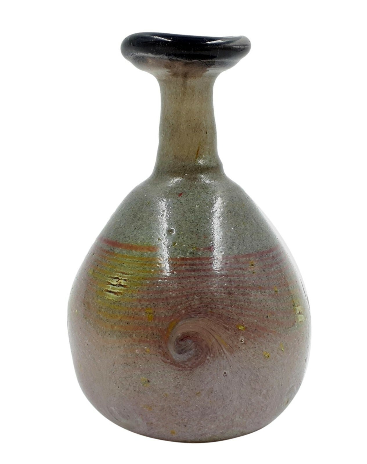 Erwin Eisch Vase - Frauenau 1981 - Künstler Glas - Abriss - signiert und datiert2
