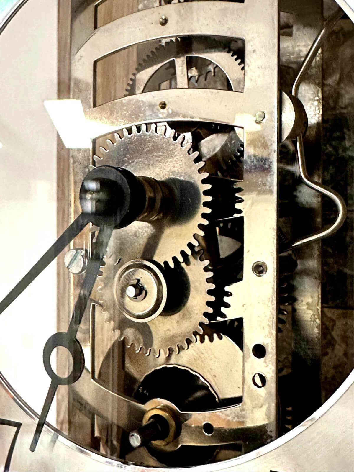 AMS - 2724 - Regulateur Regulator mit Pendel - mechanisch - Holz Sonoma Optik3