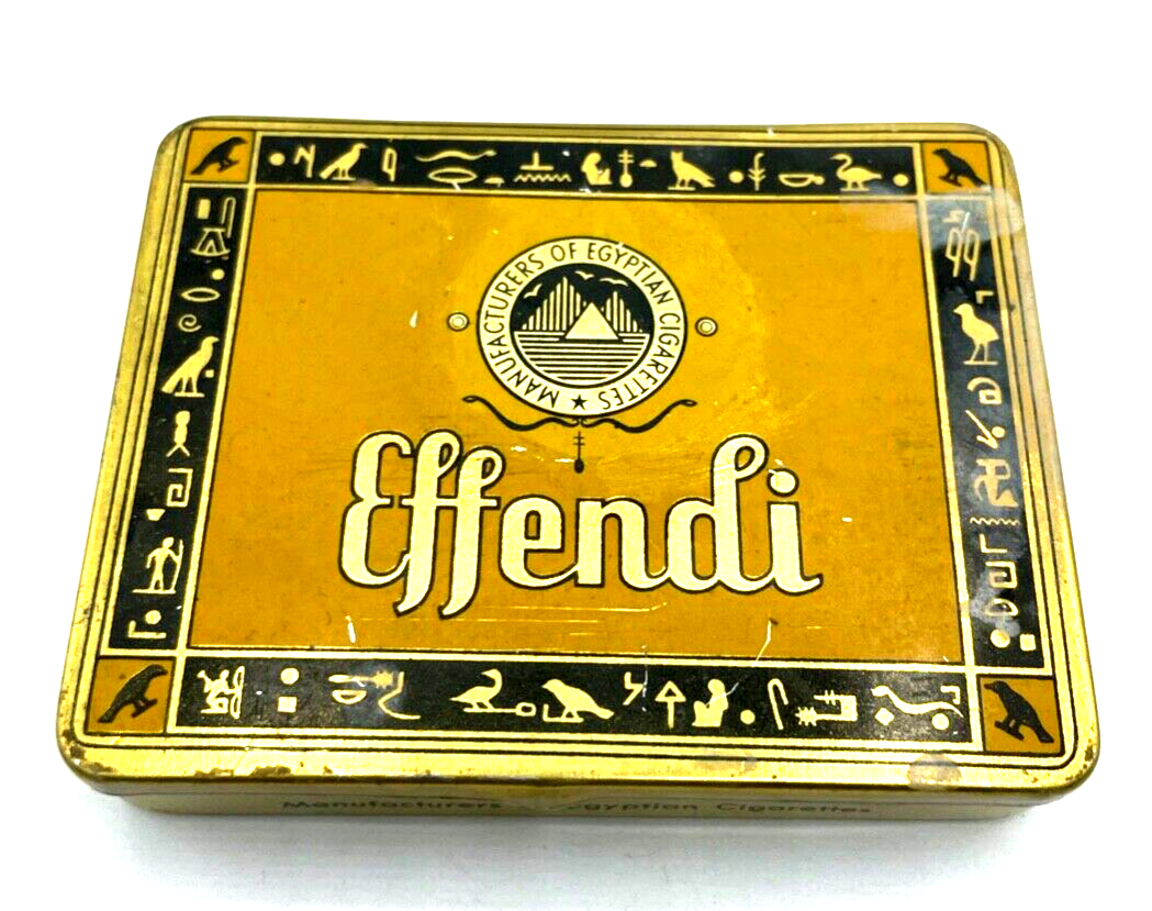 Alte Blechdose EFFENDI 20 Cigaretten Werbung Reklame Deutschland gepflegt0