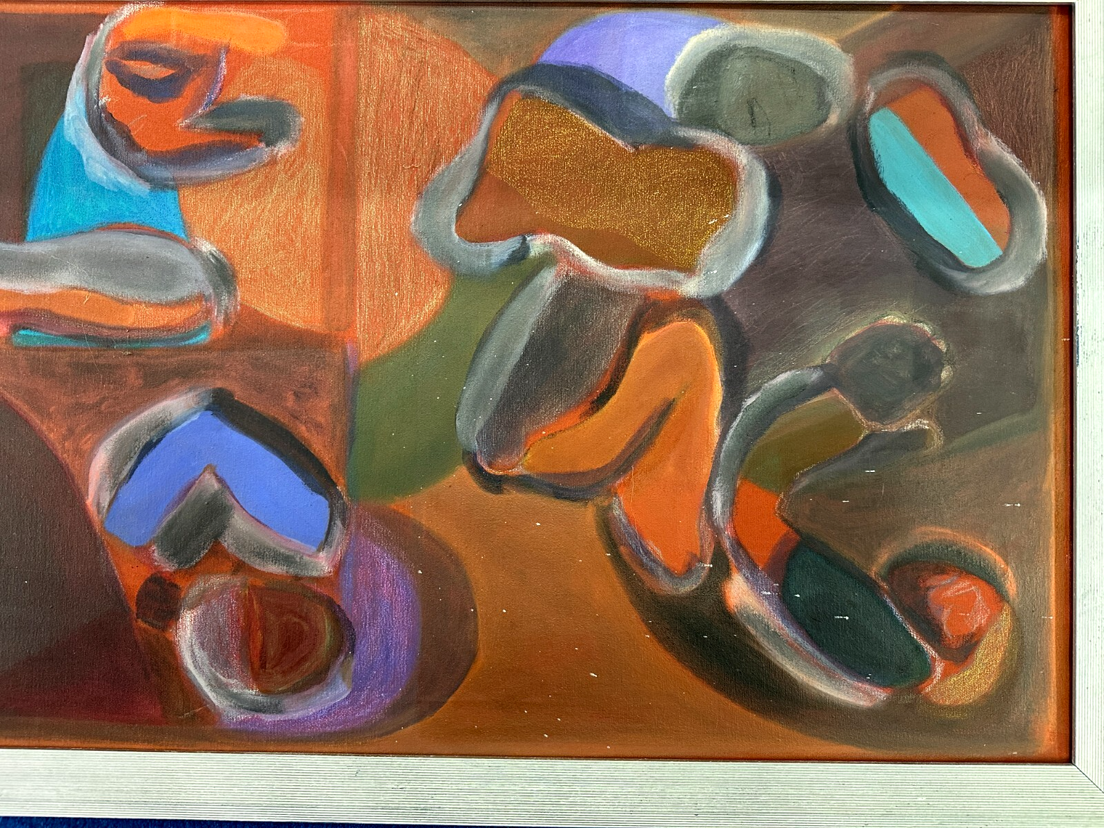 Ulla von Gierke (UvG) - 1986 – Abstrakte Komposition - Acryl auf Leinwand - sig3