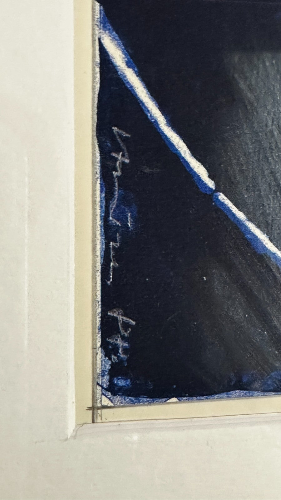 Klaus Heider – Mischtechnik E.A. - signiert - gerahmt hinter Glas, Passepartout3