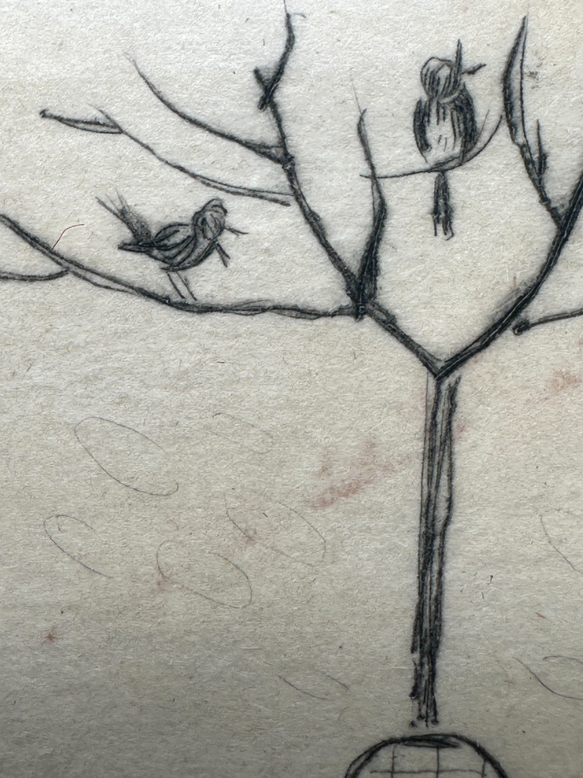 Wenzel Wobatzek - Orig.-Radierung - Musizierender Mann unter Baum - Signiert4