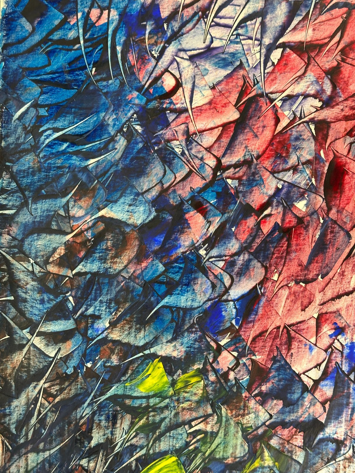 Alfred Tatzel - Öl auf Hartfaser - Mutationen - farbliche Komposition - signiert3