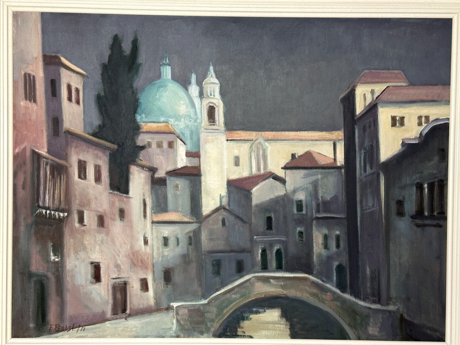 Franz Probst - Titel: In Venedig - Öl auf Leinw. sign. 1987 - sehr guter Zustand1