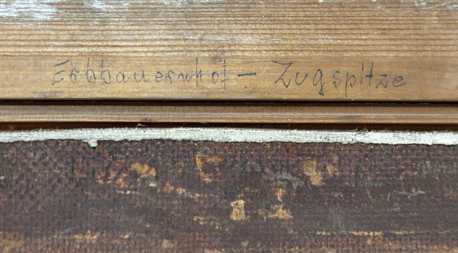 Ernst Feuerstein 1903–1960 Bauernhof an der Zugspitze Öl auf Masonit - signiert15