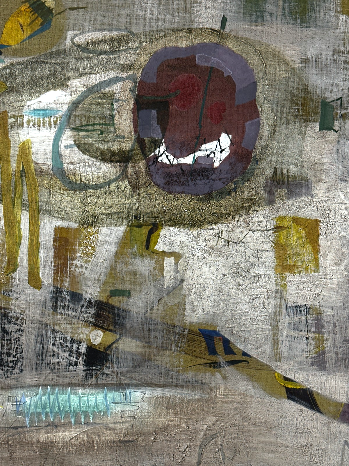 Heinz Nowag (1907–1984) - „Kosmische Elegie“ - Öl auf Platte - 1979 - signiert2