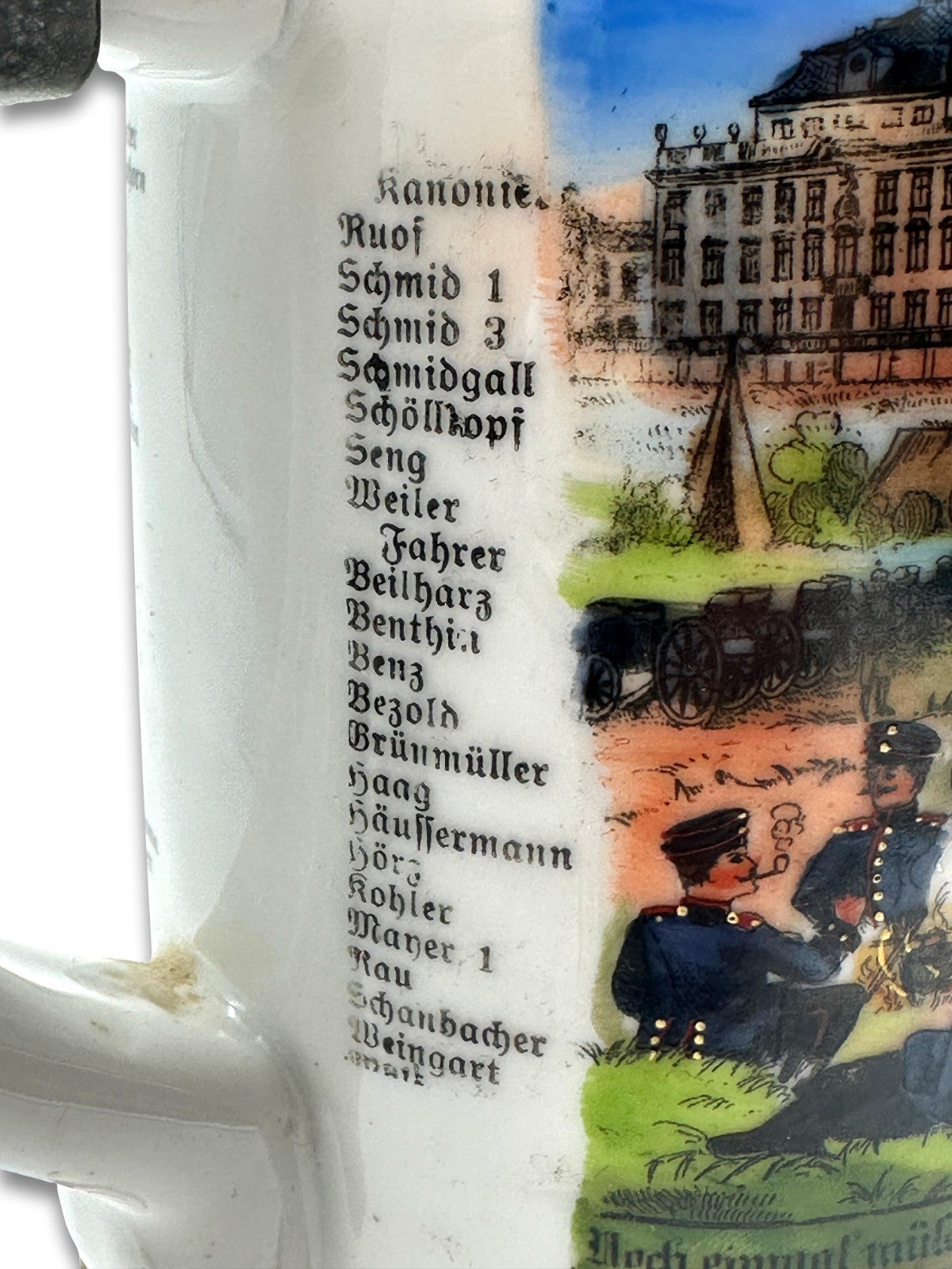 Reservistenkrug Württemberg FA-Regt. Nr. 65 Ludwigsburg 1906–08 – Kanonier7