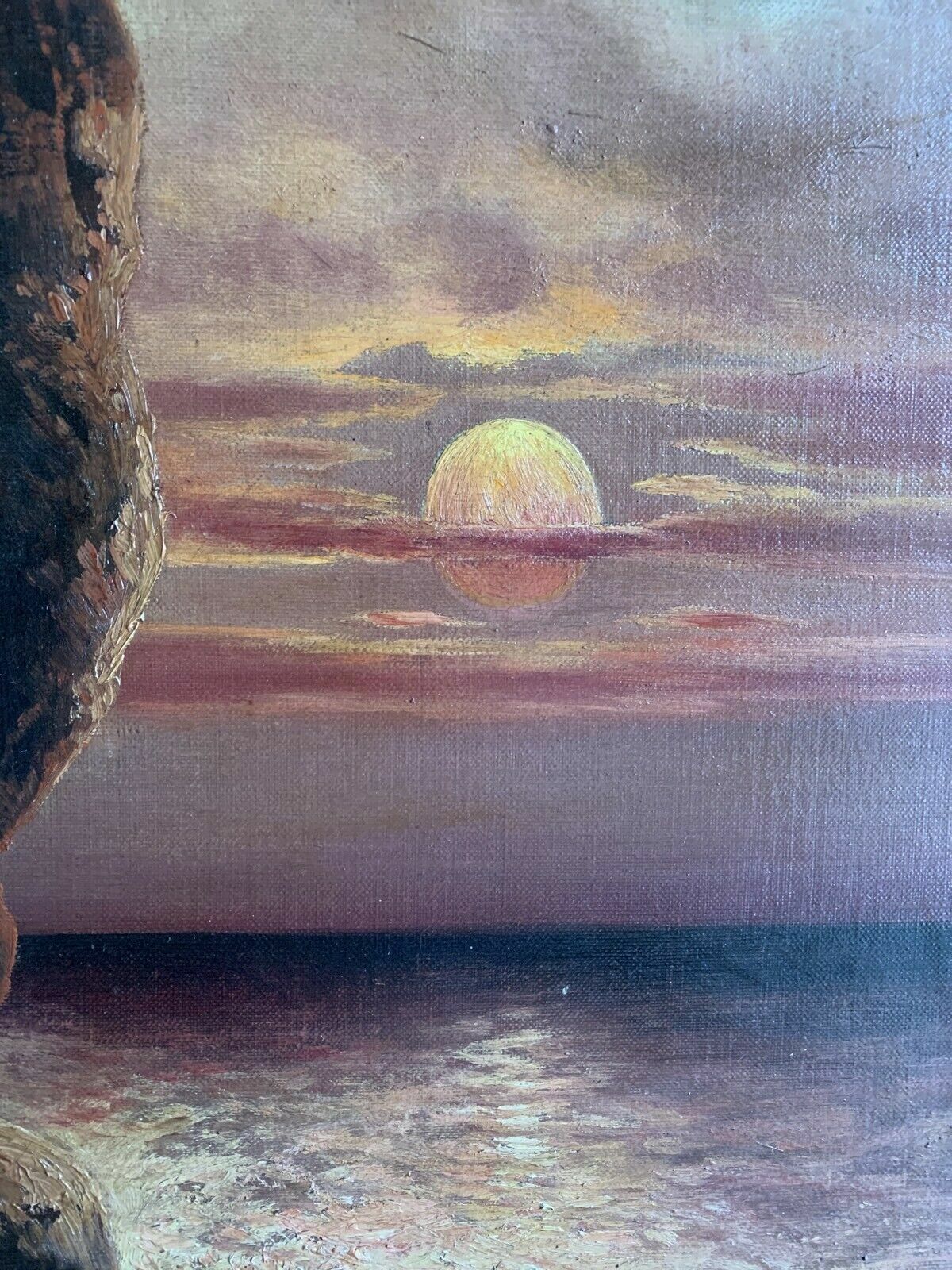 Georg Hoffmann-Salon 1911 - Ölgemälde - Dämmerlandschaft am Meer - gerahmt4