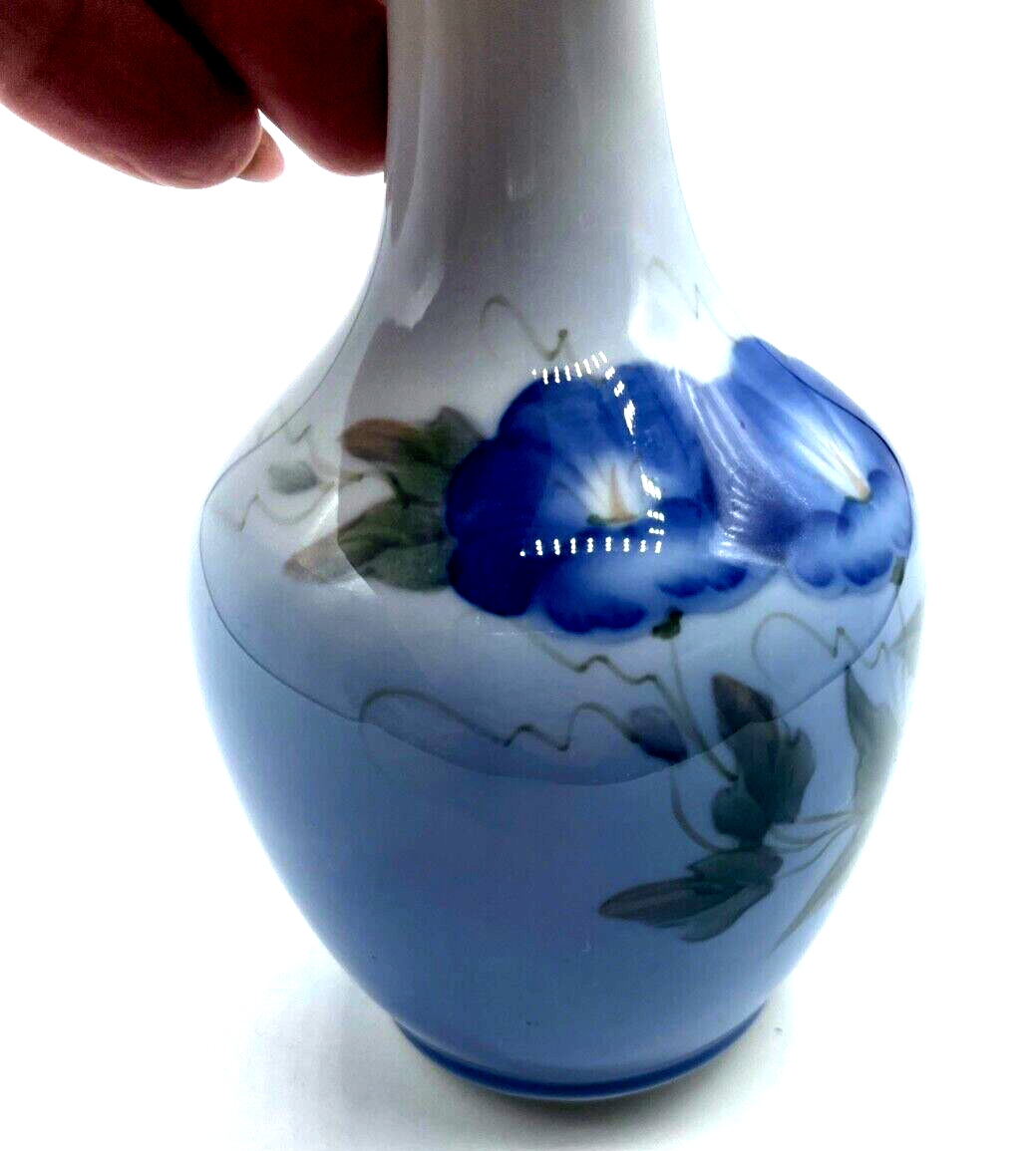 Vintage Royal Copenhagen Porzellan Vase 790 43B Wicke Winden Blüten H 20 cm6