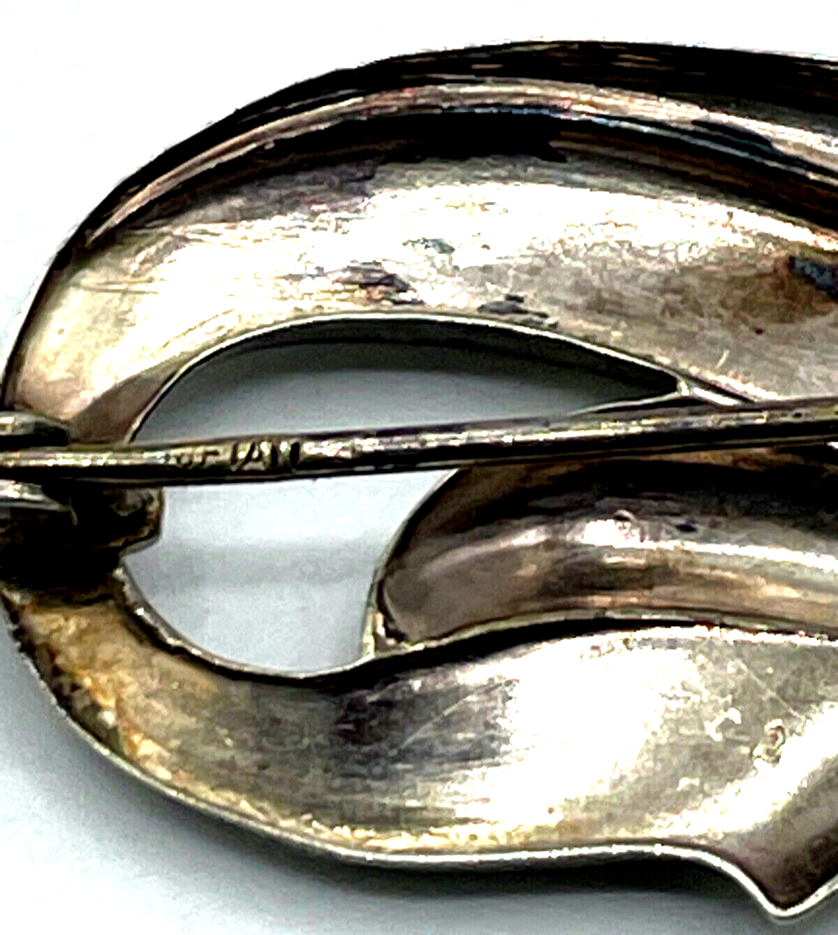 Vintage WMF Schmuck echt Silber 830 Brosche Anstecknadel Design Wolff Ära 30erJ5