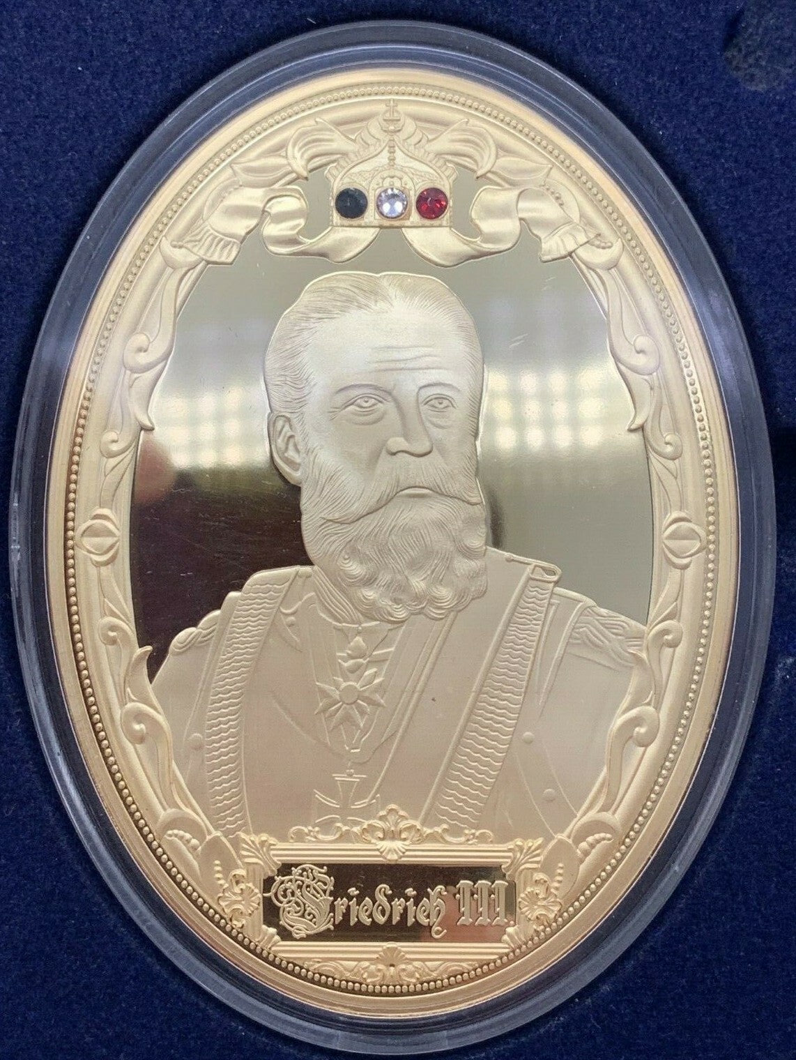 Medaillen Set  - 24k vergoldet - Koloriert - limt. Edition - Dreikaiserjahr 18883