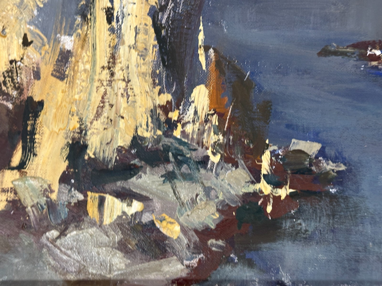 Robert Trätzl -  Altwasser bei Stegen/Ammersee - Öl auf Leinwand - signiert5