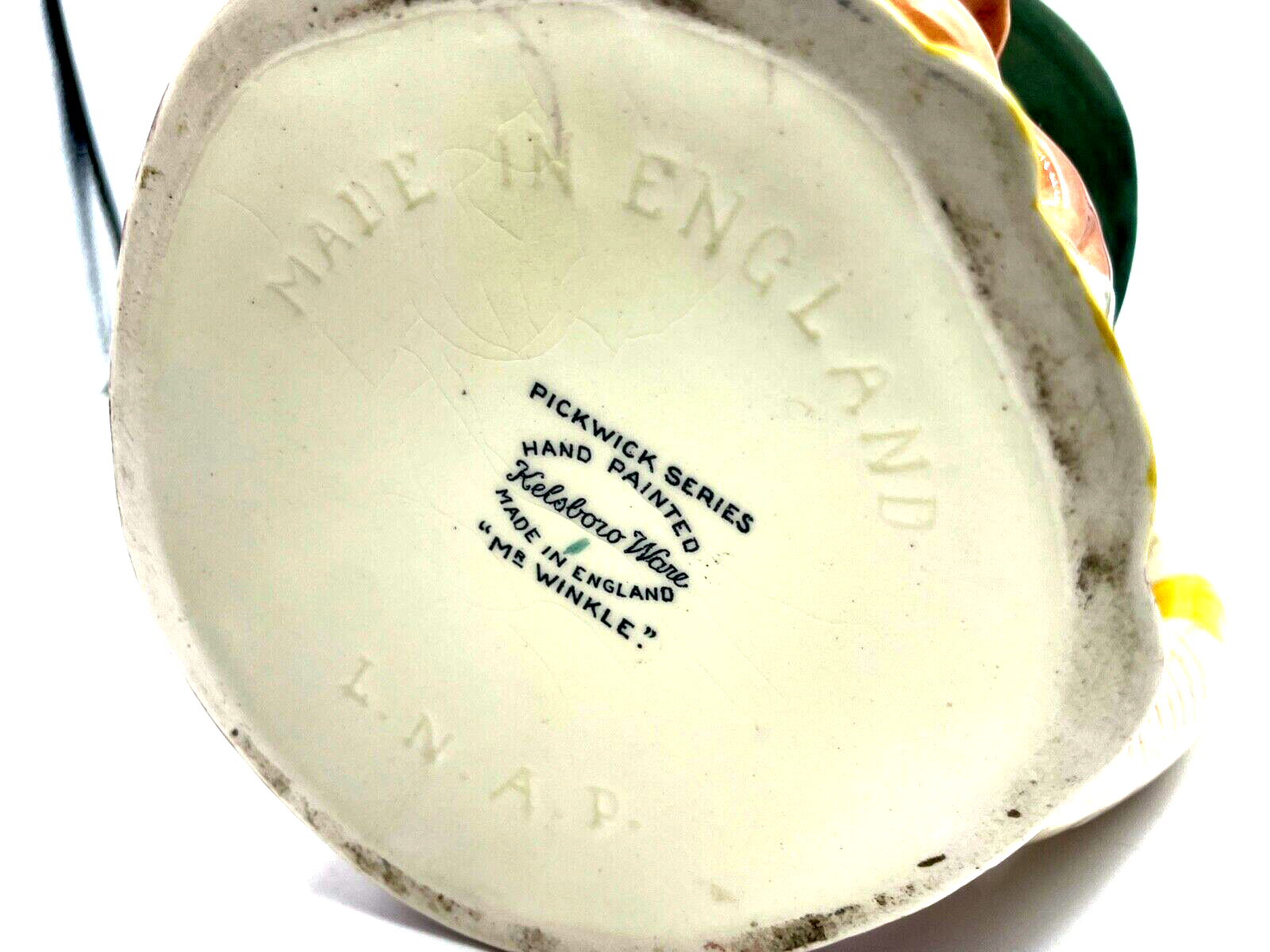 Pickwick Serie gr. Gesichter Tasse Charakter Krug Mr. Winkle England Kelsboro8